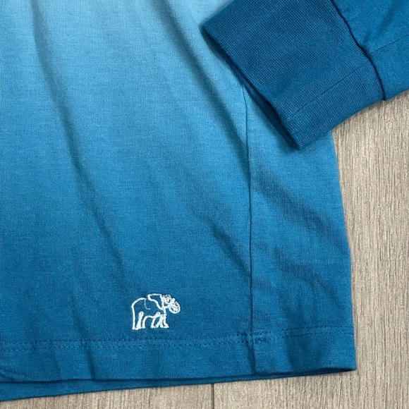 Women’s Ivory Ella XS 0 - 2 Hoodie Sweatshirt T-Shirt Hooded Ombre Blue NWT - Picture 5 of 10